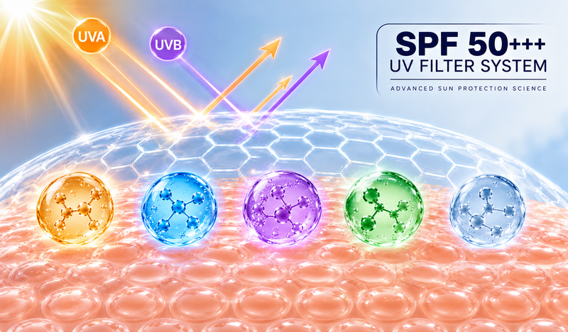SPF 50+++ UV DEFENSE SYSTEM